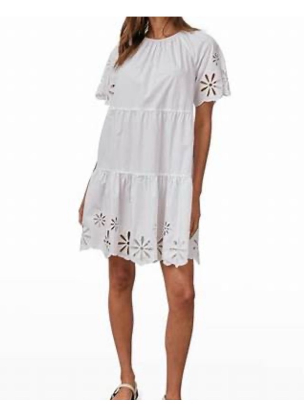 Rails Arielle White Eyelet Dress - Picture 2 of 6